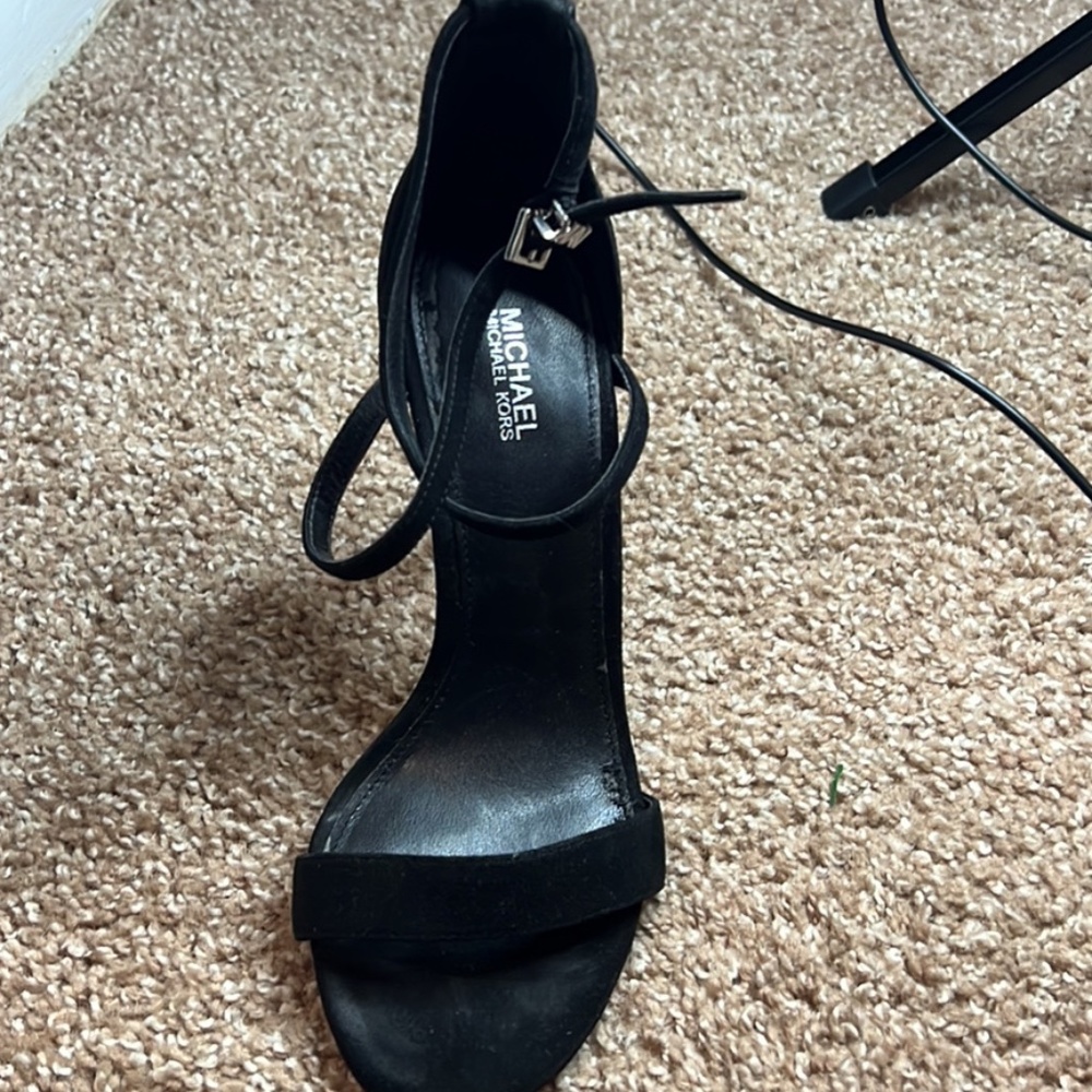 Michael Kors Black Strap Stiletto Heels